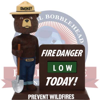 National Bobblehead Hall of Fame and Museum - Wholesale Decorative Figurine - Smokey Bear Fire Danger Blocks Bobblehead (Presale)