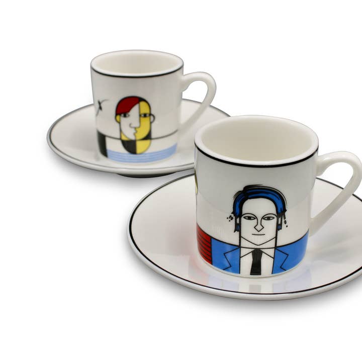 Great Modern Artists - Wholesale Coffee/Tea Cup - Modern Artists Espresso Set