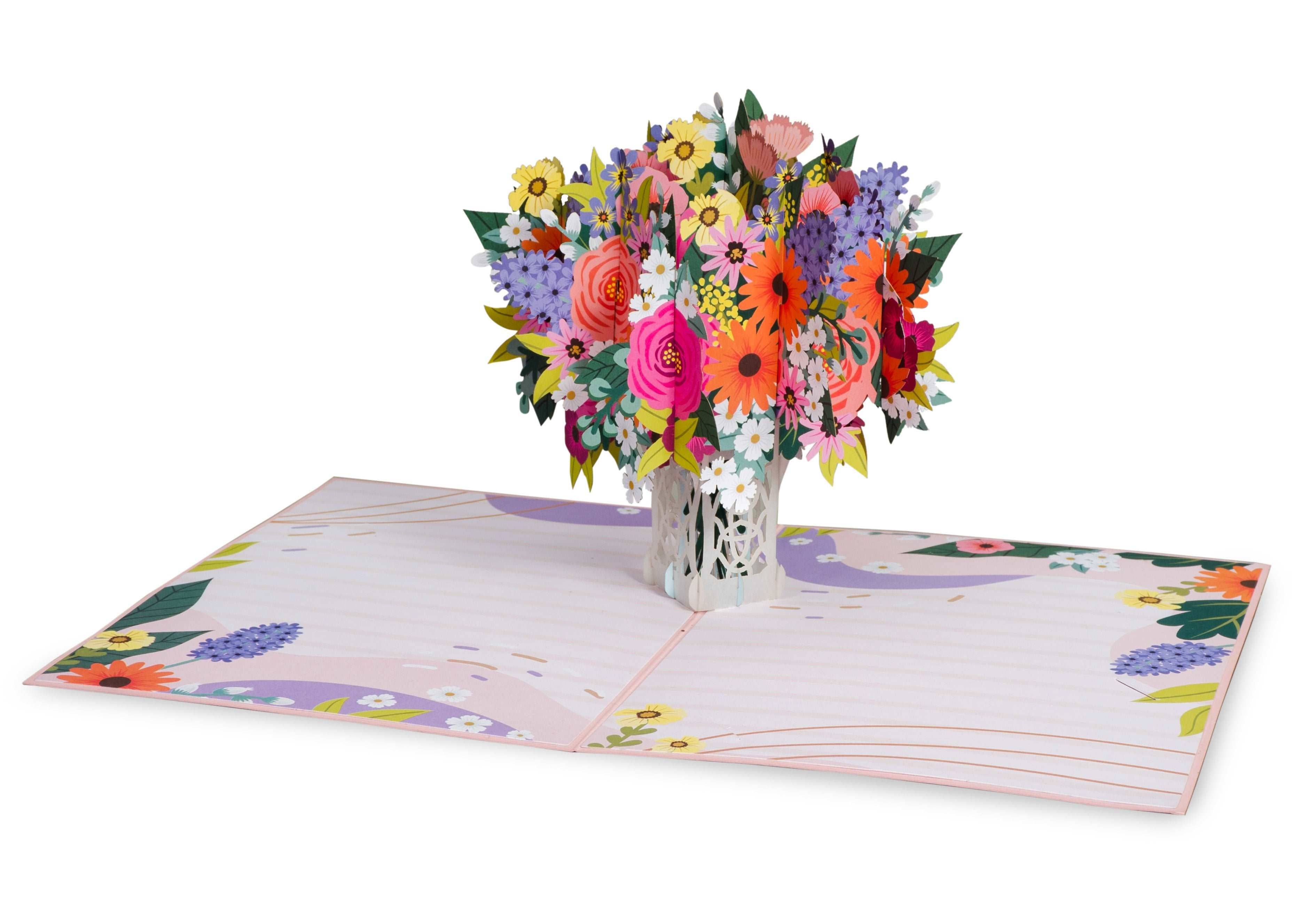 Paper Love - Wholesale Everyday Greeting Card - Floral Arrangement Pop Up Card5