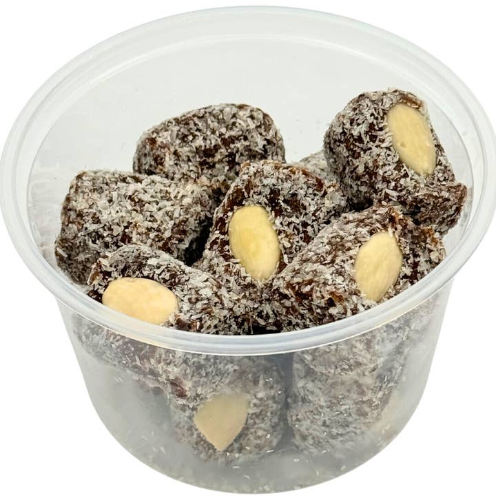 COCONUT ROLLED DATES 9.6oz for wholesale by Martin's Country Store LLC