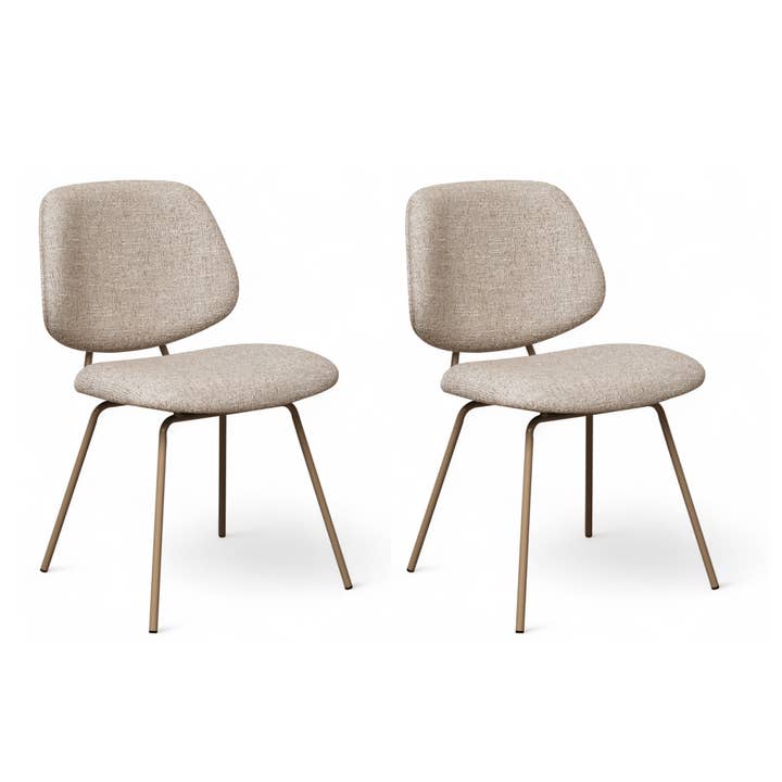 Ensemble de 2 chaises de salle à manger Sofia - Beige pour la vente par Furnhouse