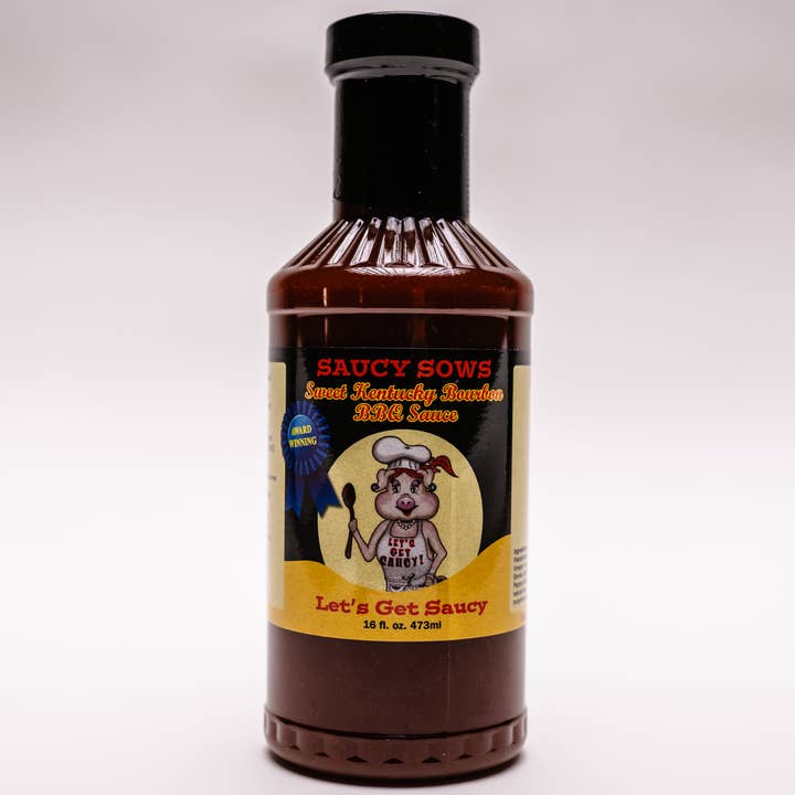 Sweet Kentucky Bourbon BBQ Sauce 16oz / Case of 12 units for wholesale by Saucy Sows