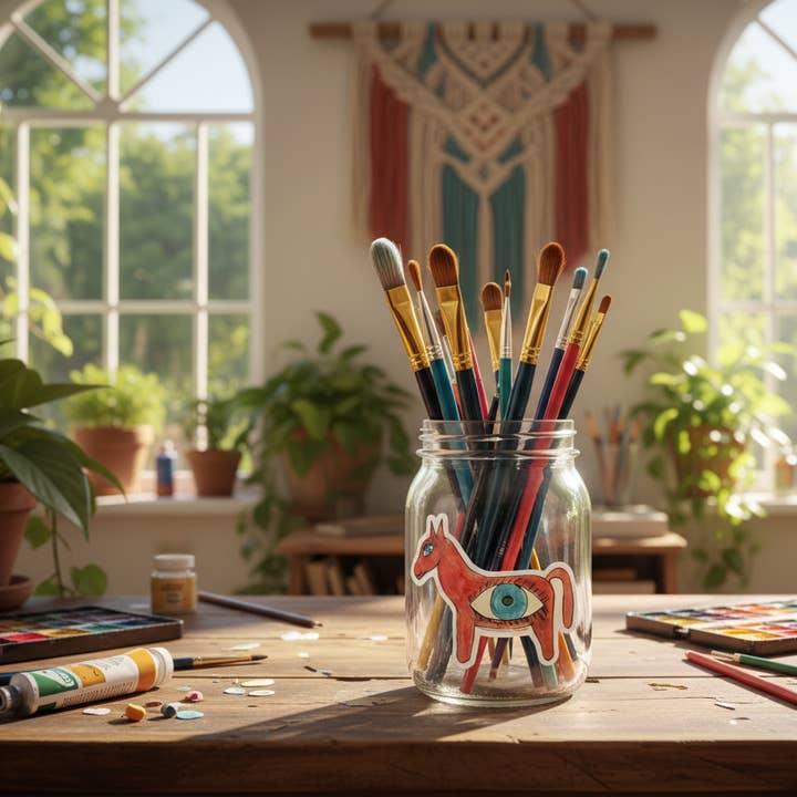 Protective Eye Horse Sticker for wholesale by Two Owls