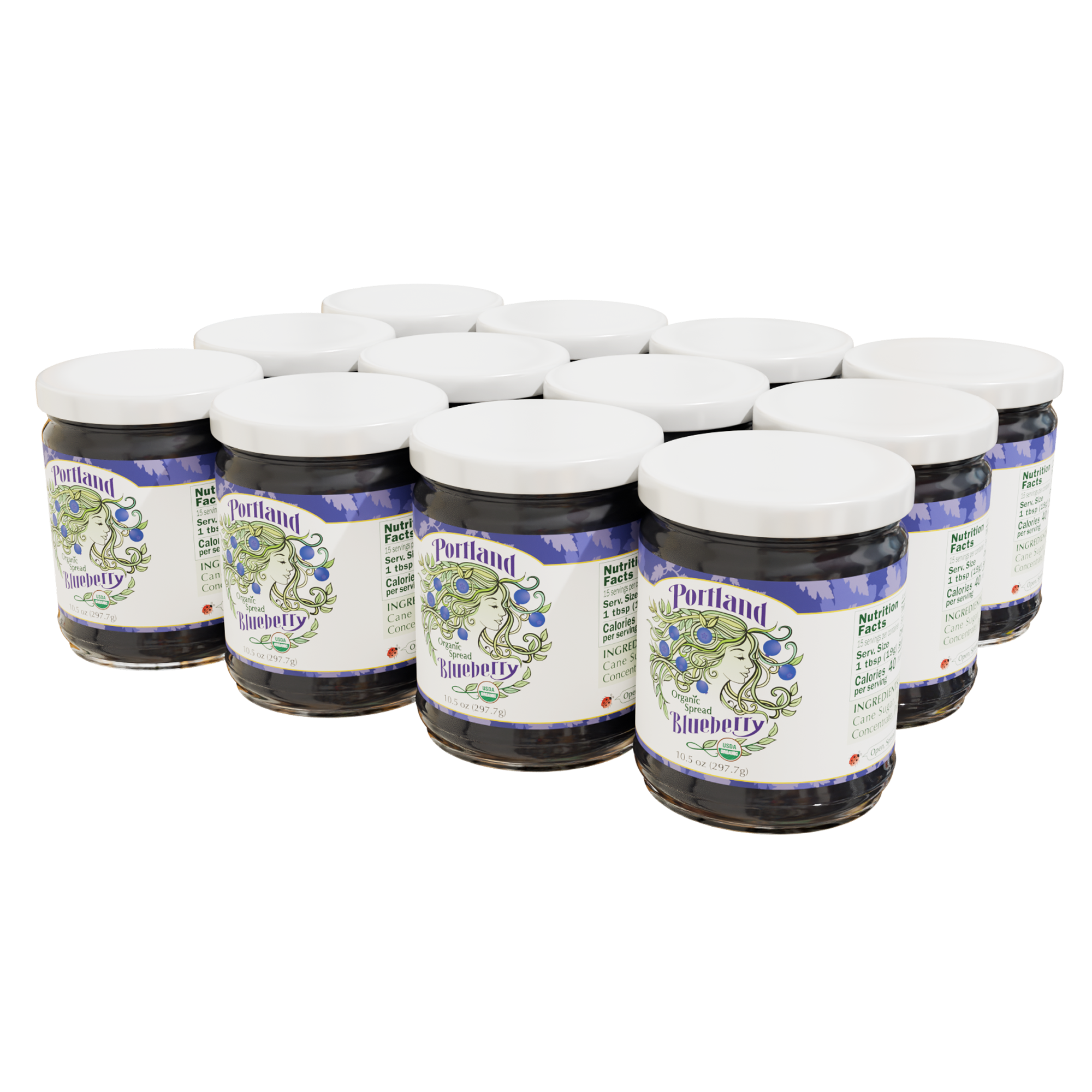 Portlandia Foods - Wholesale Jam/Jelly - Portlandia Organic Spread-Blueberry2