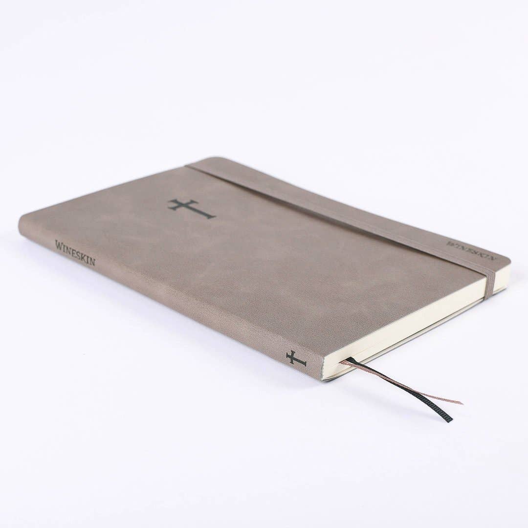 Swanson Christian Products - Wholesale Journal/Diary - Journal Wineskin Soft Cover 196Pg - Grey2
