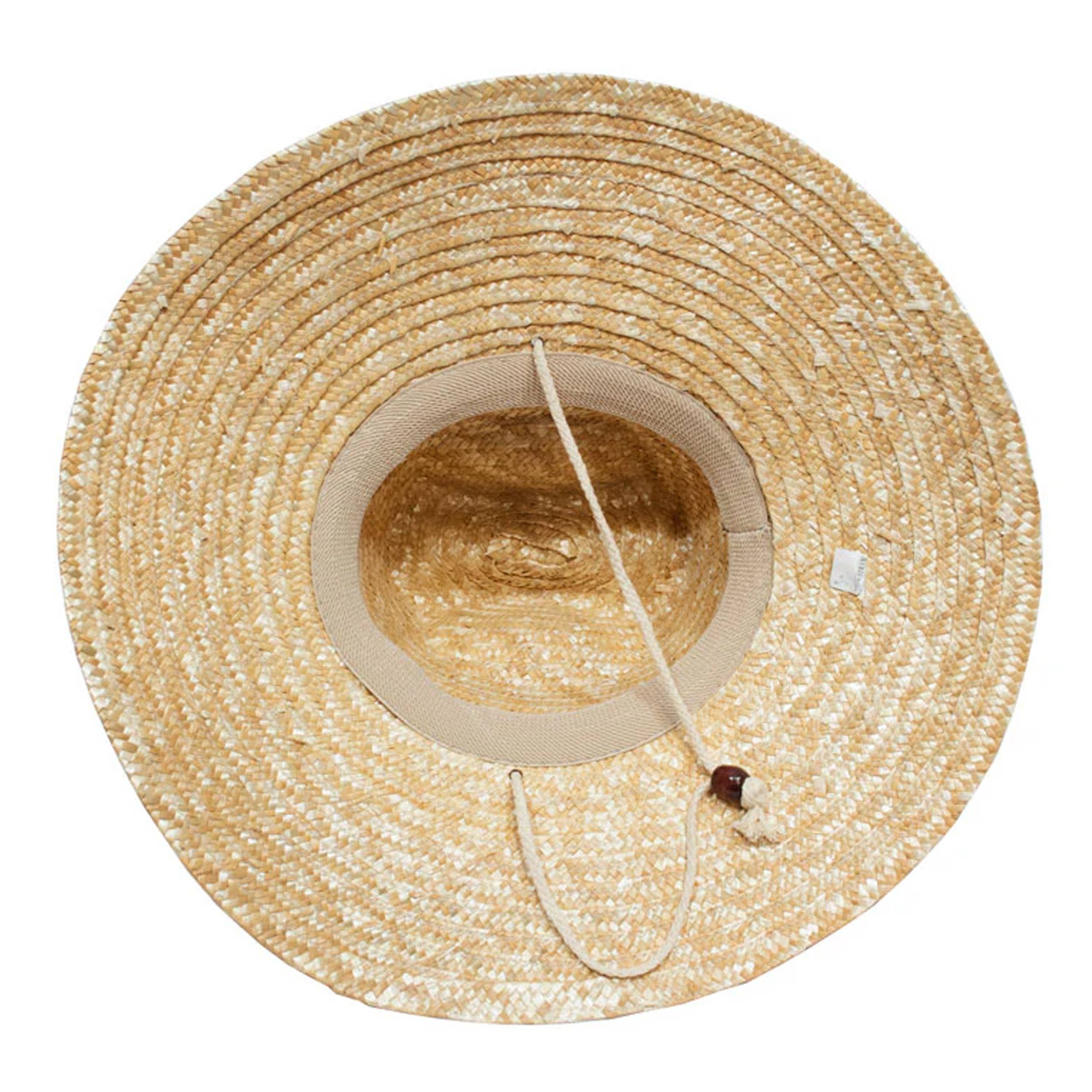 HALLEE - Vente Chapeau de paille – unisexe - Chapeau unisexe à large bord en paille1