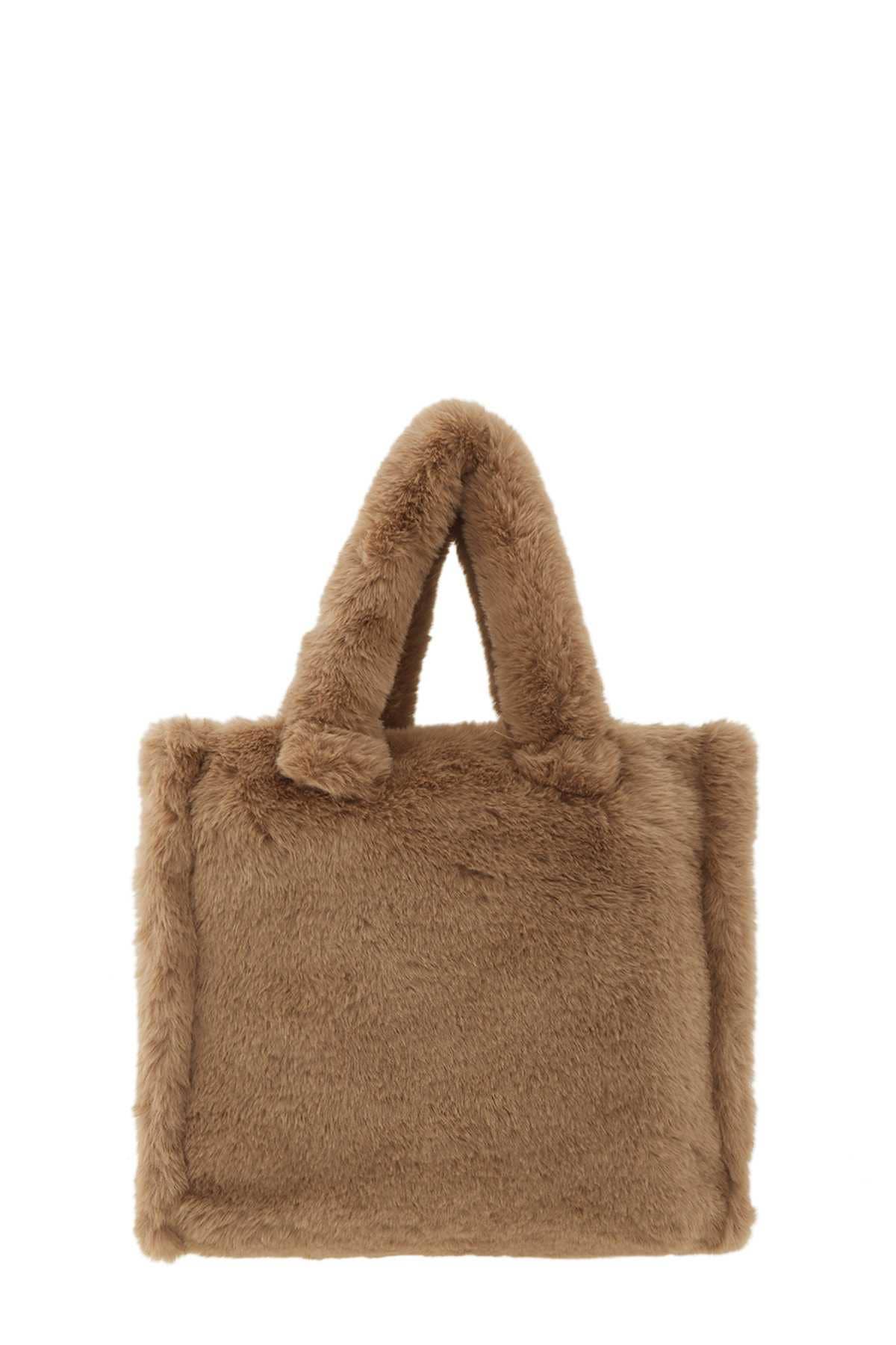 anbfashion - Wholesale Top Handle Bag - Women's - MINI FAUX FUR HAND AND CROSSBODY BAG 22867