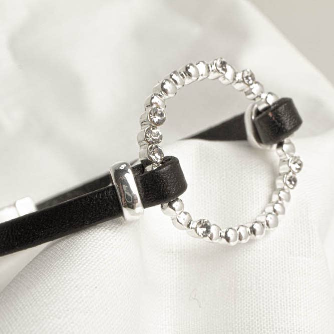 MY PRINCESS | Glam leather bracelet for wholesale by My Princess