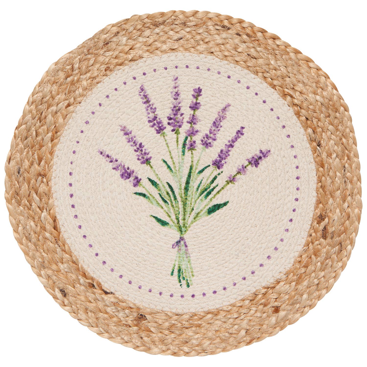Now Designs by Danica - Wholesale Placemat - Lavender Braided Placemat0