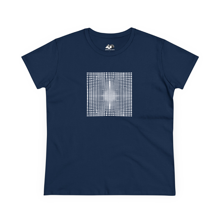 Running With Wolves - Wholesale Screen Printed T-Shirt - Women's - Visual Experience - 100% Cotton Optical Illusion Tee Shirt3