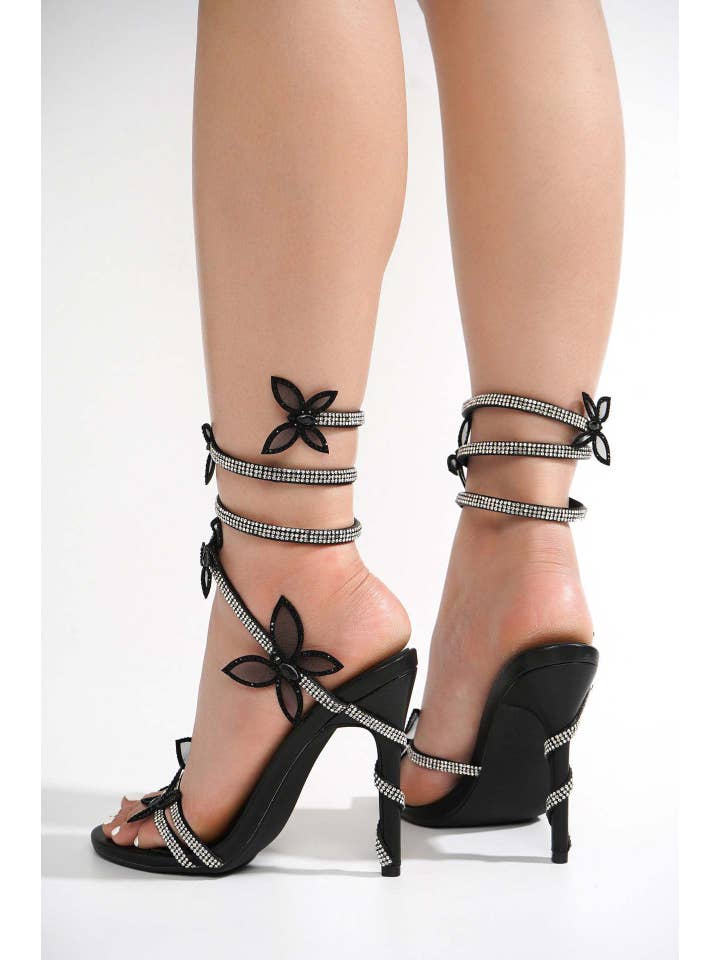 Productseeker - Wholesale High heels – Women’s - SH016 Rhinestone Flower Stiletto Heels18