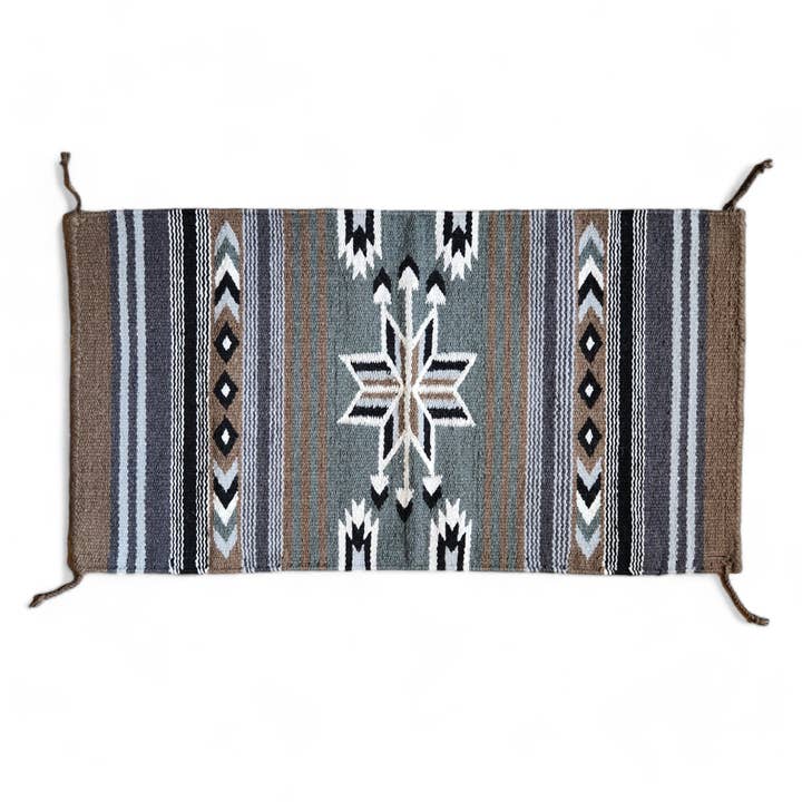 20" X 40" Handwoven Wool Southwestern Rug The Tia Accent Rug for wholesale by Ranch Junkie