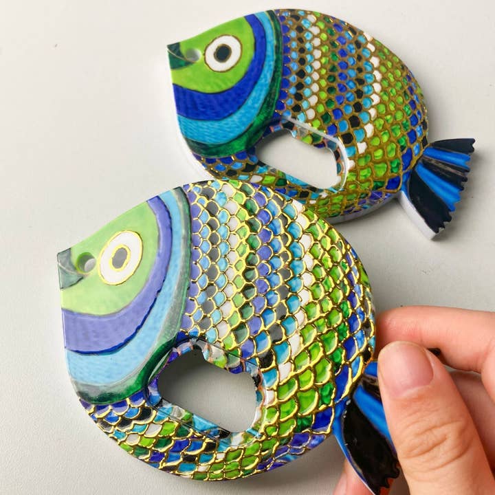 Magia Design - Wholesale Magnet - Chubby Fish Refrigerator Magnet & Bottle Opener4
