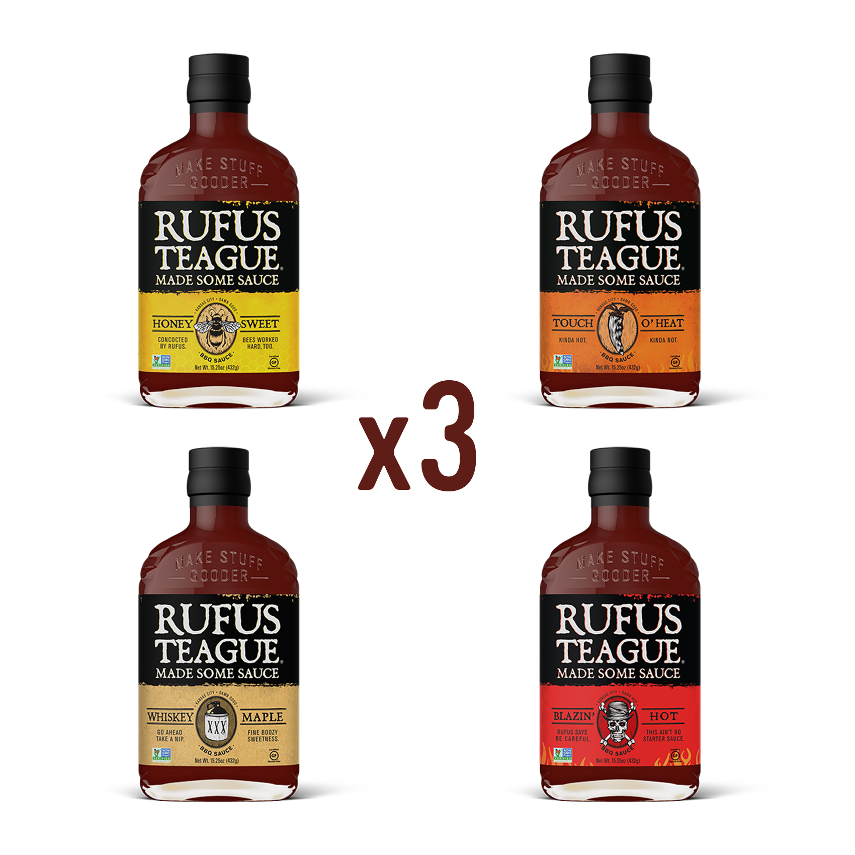 Rufus Teague - Wholesale BBQ Sauce - Mr. Teague Starter Kit - BBQ Sauces2