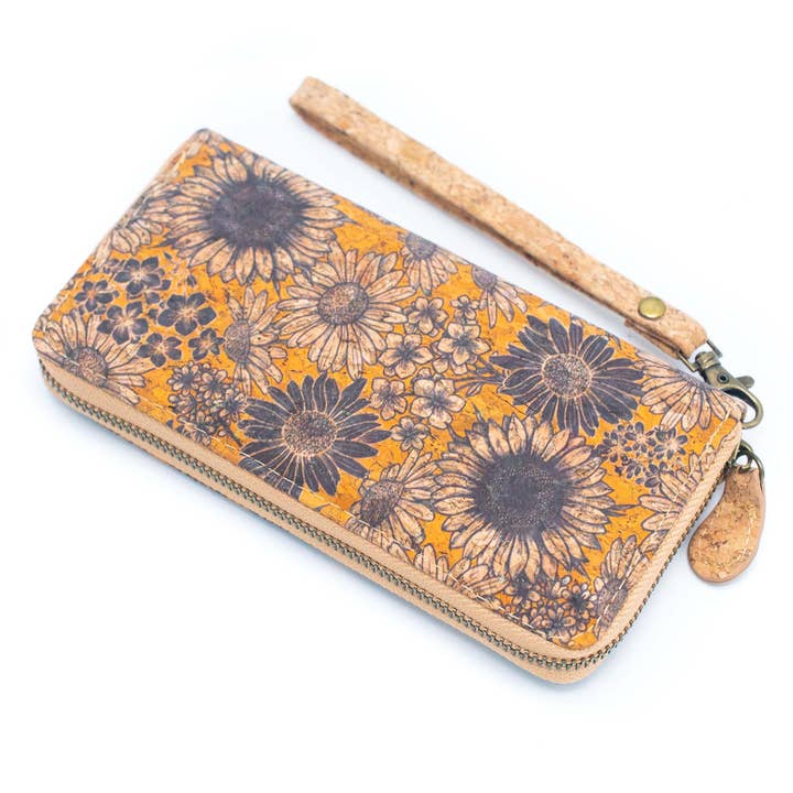 Meninas Bonitas Cork – Engroshandel Tegnebog - Dame – Forskellige mønstre naturlige kork kvinder lynlås kort tegnebog- Vegan Cork Wallet BAG-22167
