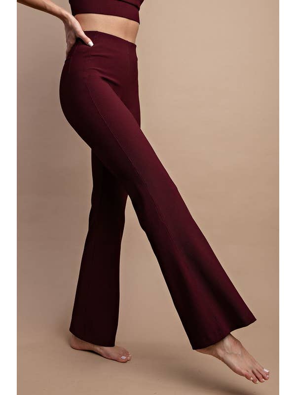 Sunday Morning - Vente Legging tendance – femme - P566237 Legging à côtes en nylon à jambes larges6