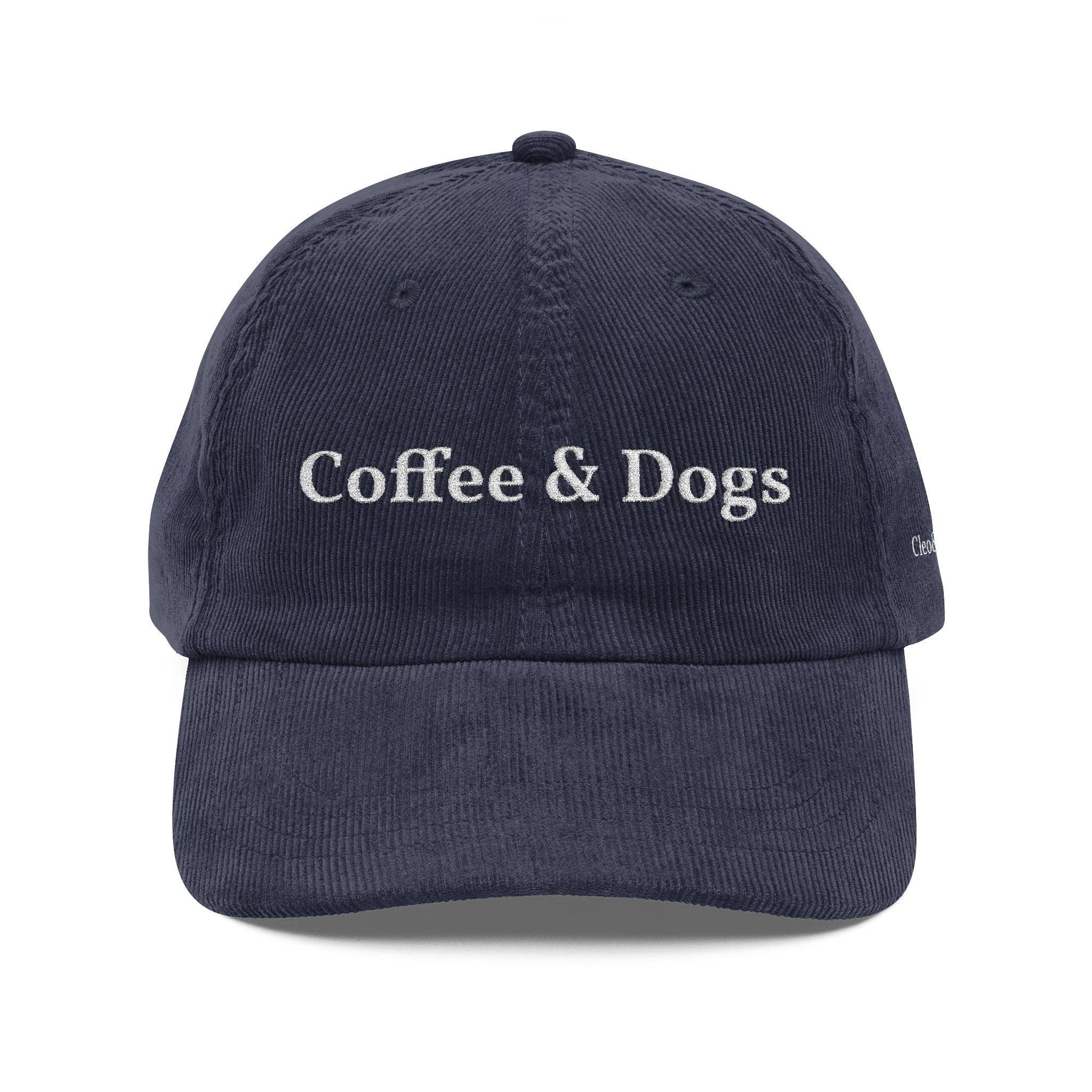 Cleo&Hooman - Wholesale Baseball Cap - Unisex - Coffee & Dogs Corduroy Cap (Limited Edition)16