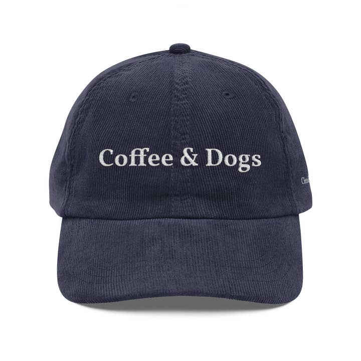 Cleo&Hooman - Wholesale Baseball Cap - Unisex - Coffee & Dogs Corduroy Cap (Limited Edition)16