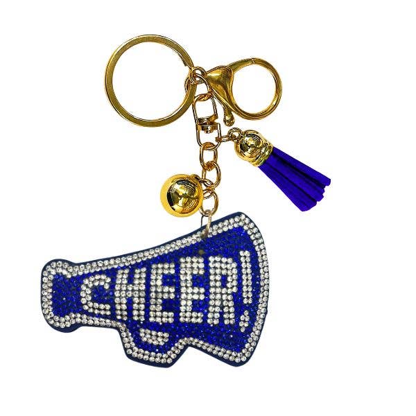 Queens Designs - Wholesale Keychain - Women's - Cheer Crystal Bling Keychains8