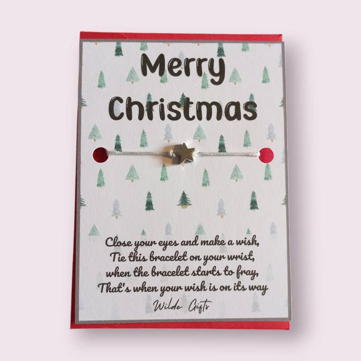 Braccialetto dei desideri di Buon Natale per la vendita all'ingrosso da parte di Wilde Gifts UK