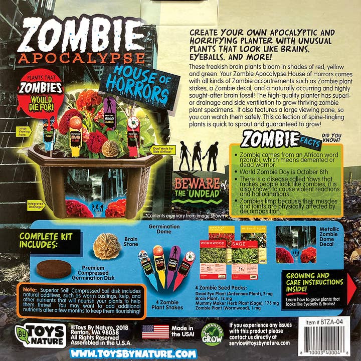 Silver Circle Products - Wholesale Plant Seeds - Zombie Apocalypse Biosphere7