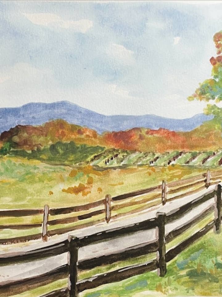 Impression artistique Blue Ridge (automne) pour la vente par Made by Caylea