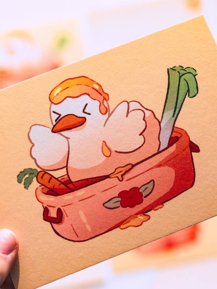 Minis prints - Canard dans un plat pour la vente par Sekai of kangae