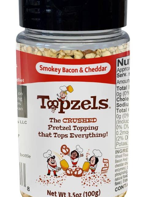 Topzels Smoky Bacon Cheddar Pretzel Bits for wholesale by Pretzel Pete