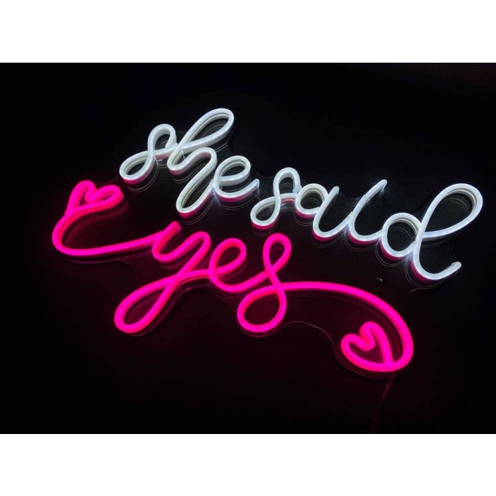 Ela Disse Sim Sinal Neon, Propor Festa de Casamento Light Decor por atacado de Glow Neon