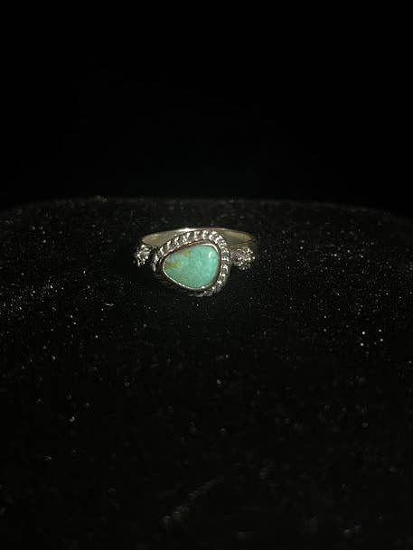 Western | Bague authentique en turquoise à une pierre pour la vente par Regul Silver