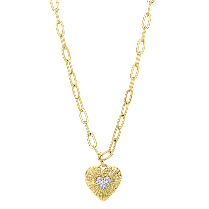 THALIA HEART NECKLACE for wholesale by fyb jewelry