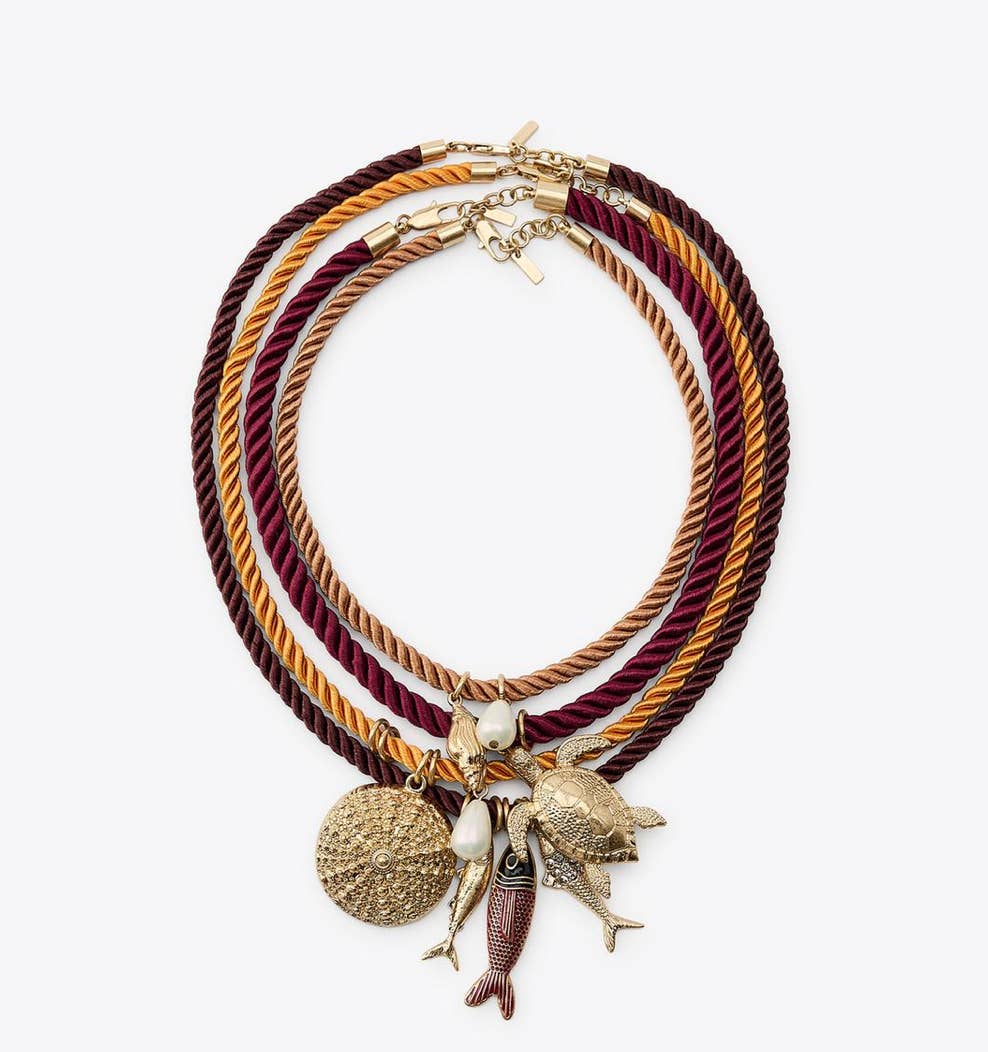 HoopLa - Wholesale Jewelry Set - Mermaid- Charm and Cord Necklaces- set of 4