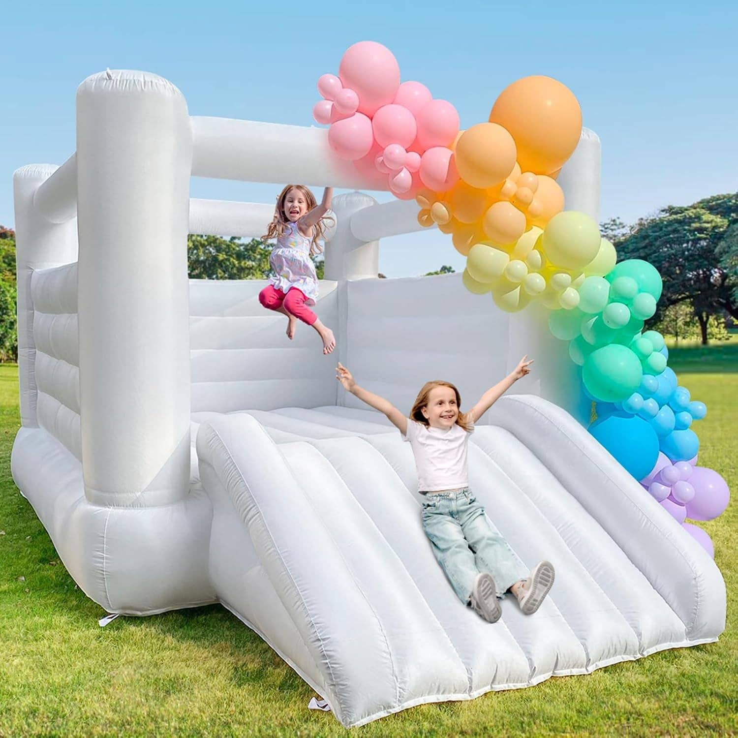 ShipItFurniture - Wholesale Inflatables - Large White Inflatable Bounce House For Kids And Adults0