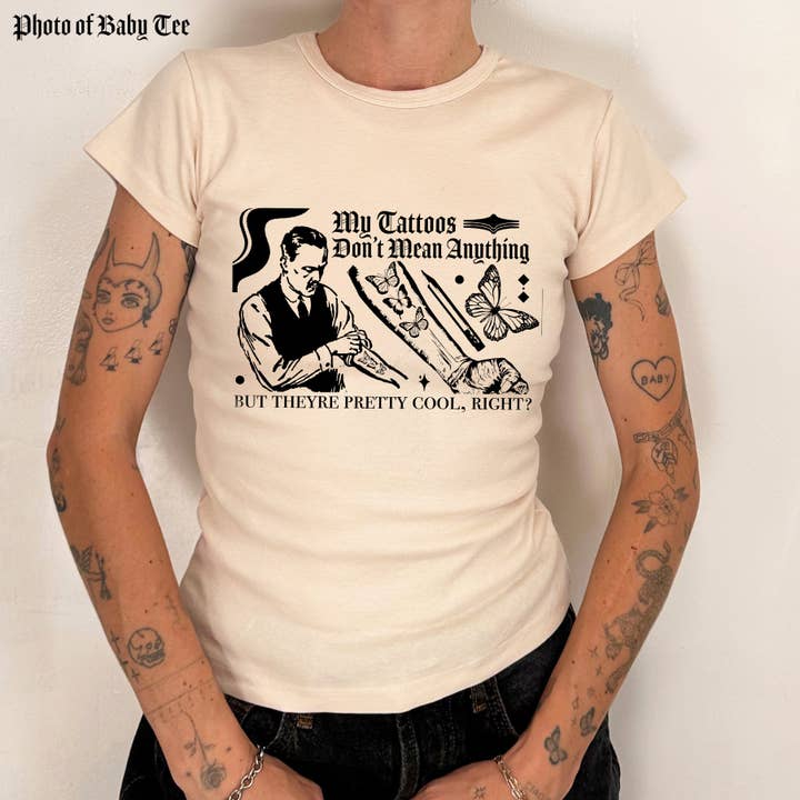 Freddy Tyler Paul - Wholesale Screen Printed T-Shirt - Unisex - 'My Tats Don't Mean Anything' Top3
