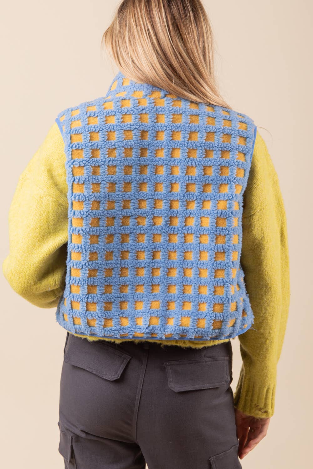 VERY J – Engroshandel Vest - Dame – NJ90128-trykt sød fleece vest10