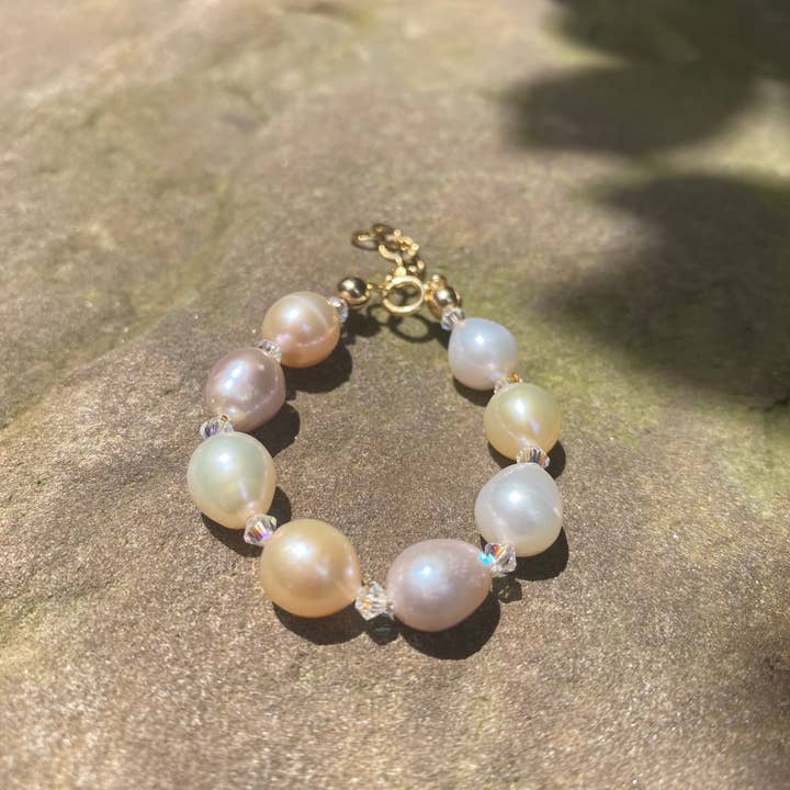 Tri Color Pearl Baby Bracelet for wholesale by Beshea Beshea