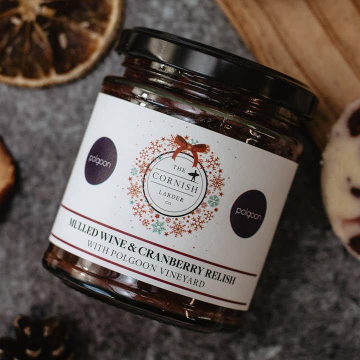 Mulled Wine & Cranberry Relish for wholesale by The Cornish Larder LTD