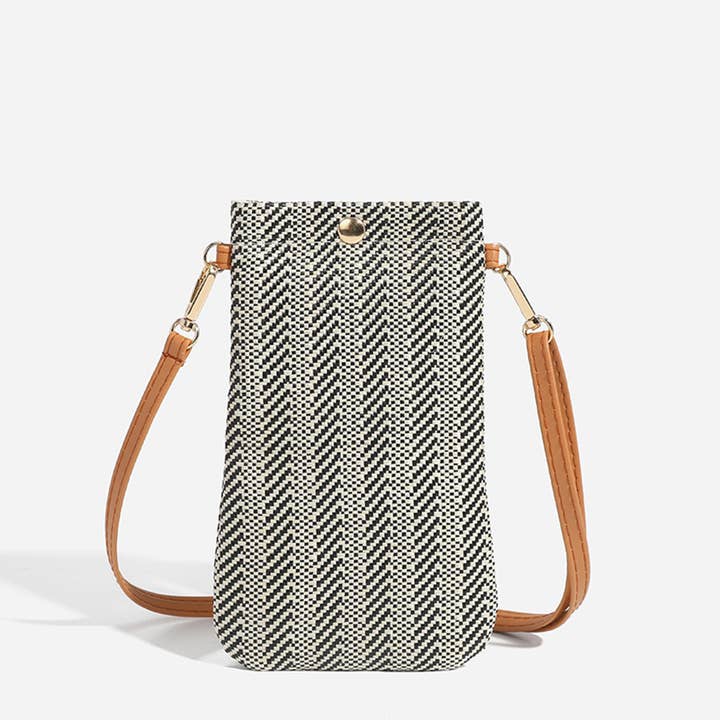 Wholesalesir - Wholesale Crossbody Bag - Women's - Straw Vertical Mobile Phone Bag And Coin Purse