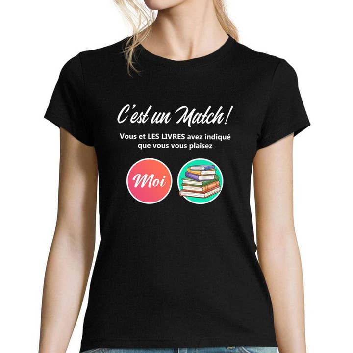 T-shirt Femme Livres Parodie site de rencontre pour la vente par Planetee