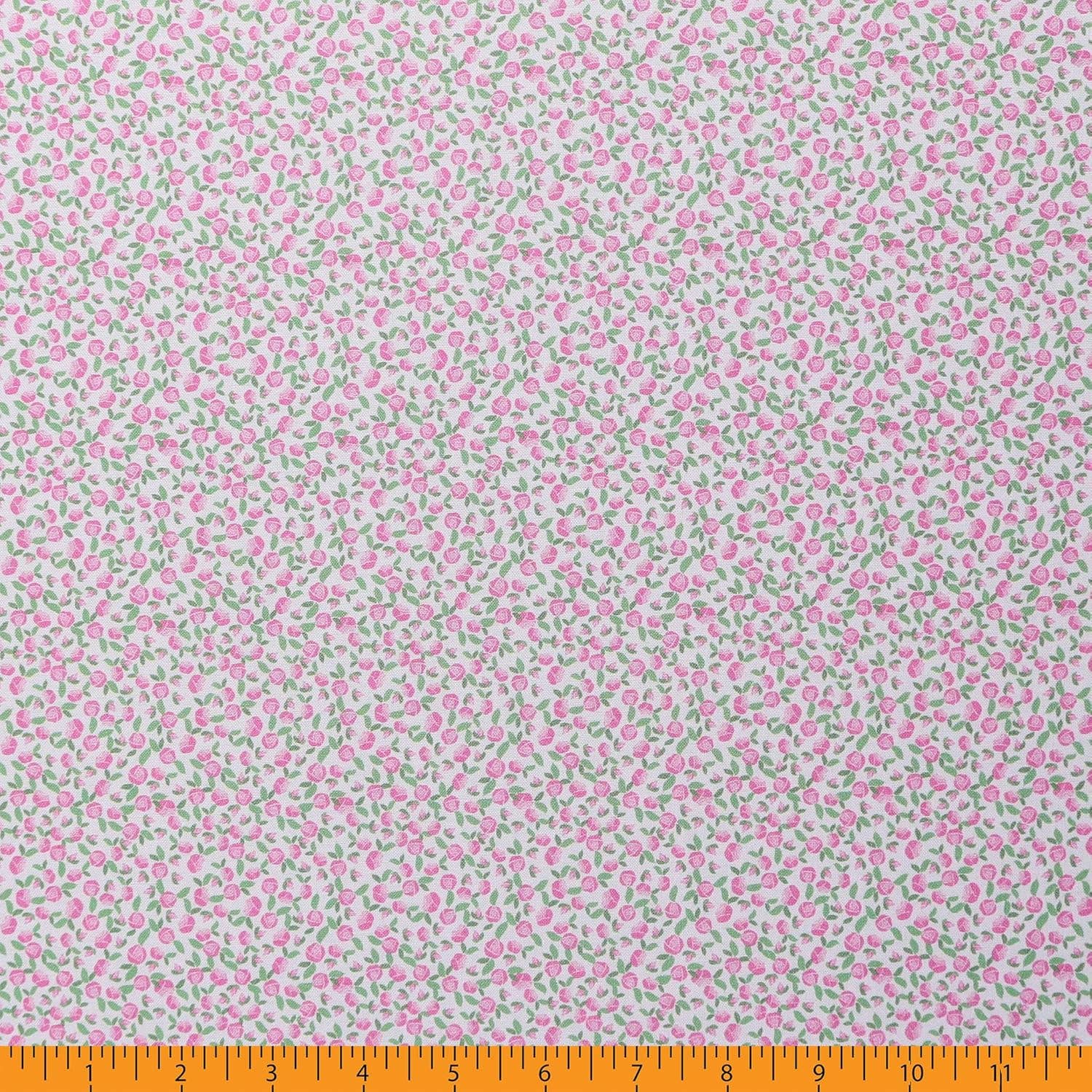 Mook Fabrics - Wholesale Fabric - Cotton 100% 45" Calico Flowers Fabric by the Yard - Pink1