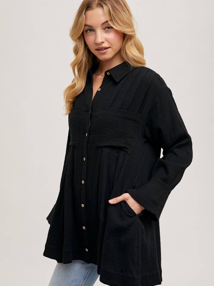 Bluivy - Wholesale Jurk - Dames - TUNIEKJURK MET KNOOPSLUITING31