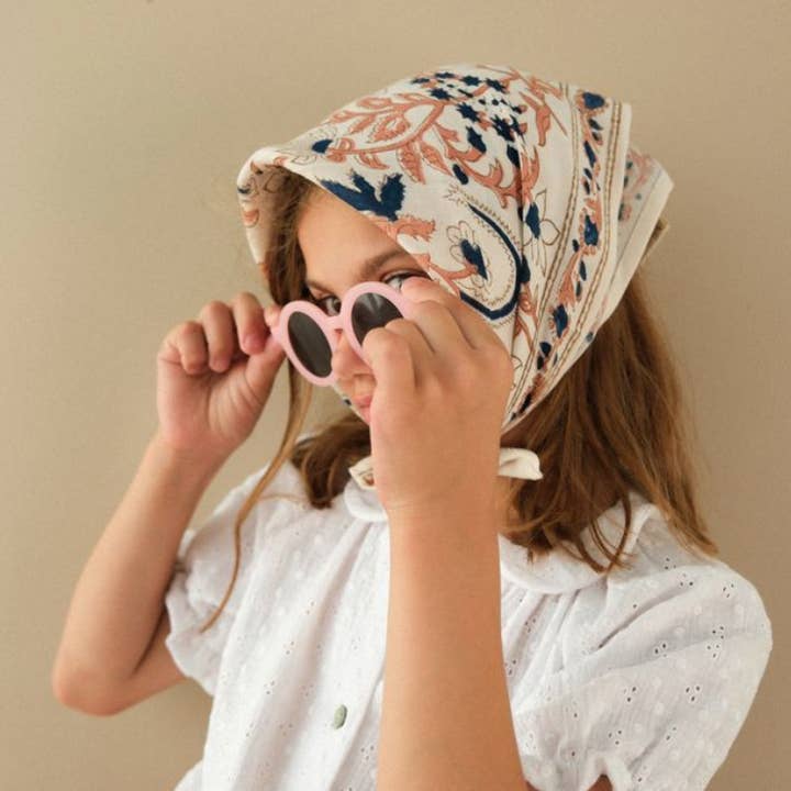 SO FAMILY - Wholesale Scarf - Kids - Baby, Child Scarves Delhi Prussian 50 cm4