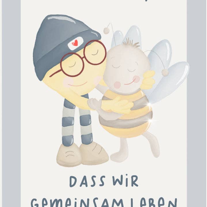 Karte "So schön gemeinsam" (Kopie) für den Großhandel von Karly und seine Glücksfunken