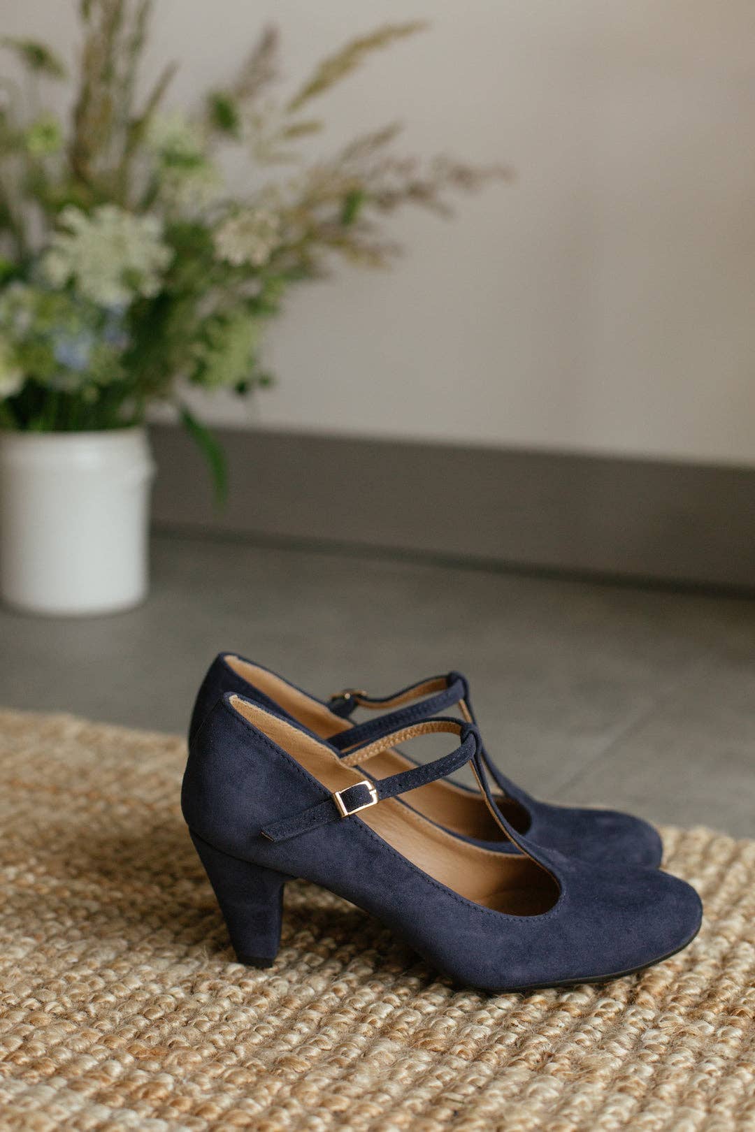 MIUMMASH DAMIAN TOMZIK - Wholesale Low Heels - Women's - Handmade Suede heels (5.5 cm) - Astrid -Navy Blue 35-42 1