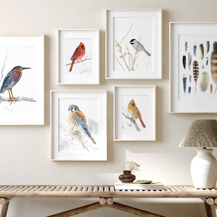 Studio Tuesday - Vendita all'ingrosso Stampa artistica - Stampa acquerello Chickadee, pittura a uccelli2