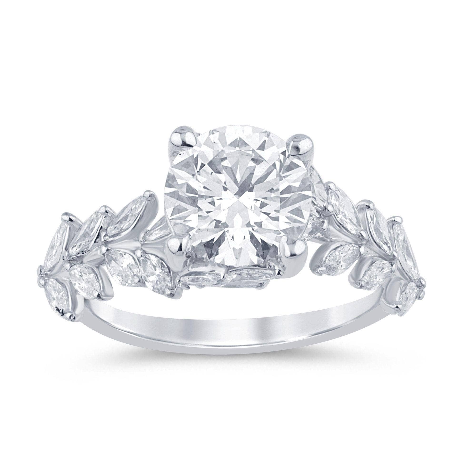 White Rock - Venta al por mayor Anillos de compromiso - Anillo de diamante cultivado en laboratorio de 3,02 CTW VS en oro de 14 quilates0