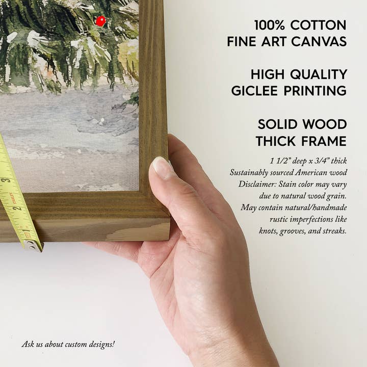 Hangout Home - Wholesale Christmas Wall Art - Christmas Red Barn in Snow - Farmhouse Christmas Wall Art1