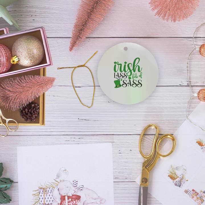 3dRose - Vente Objets de décoration - 3dRose, Jeune fille irlandaise pleine de caractère, charme drôle de la Saint-Patrick, cadeau pour elle, Ornement5