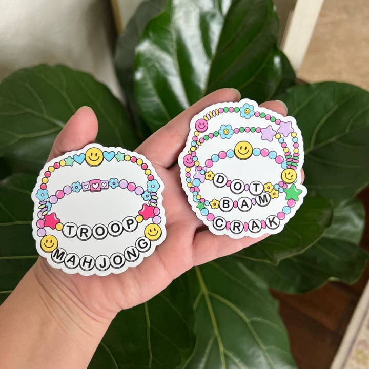 Mahjong Friendship Bracelet Magnet for wholesale by Stylin Brunette & Troop Mahjong