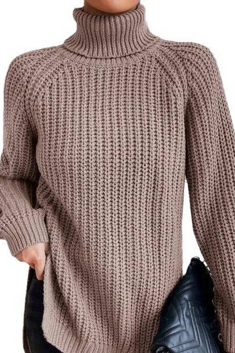 NINEXIS - Wholesale Knit Sweater - Women's - CWOSWL07649_HIGH-NECK MID-LENGTH RAGLAN SLEEVE SWEATER13